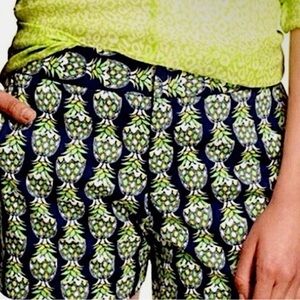 NWT Banana Republic Pineapple Print Women's Bermudas